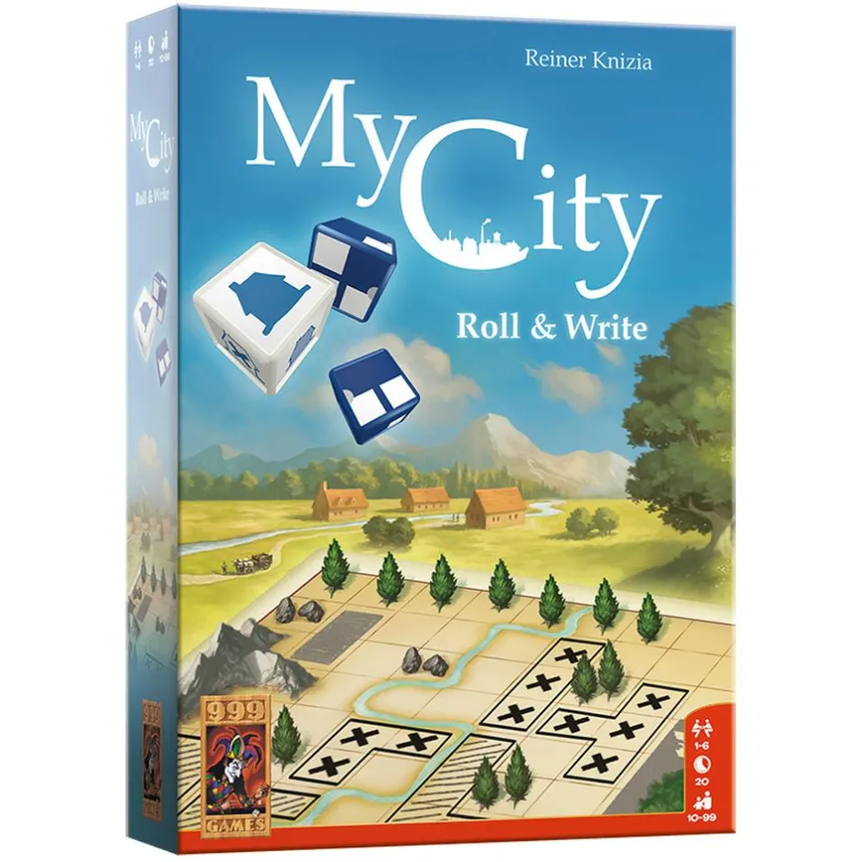 Discount 999 Games My City Roll & Write dobbelspel