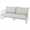 Online 4 Seasons Outdoor  Balade loungebank antraciet zwart teak