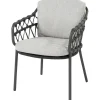 4 Seasons Outdoor  Calpi dining tuinstoel anthracite zwart