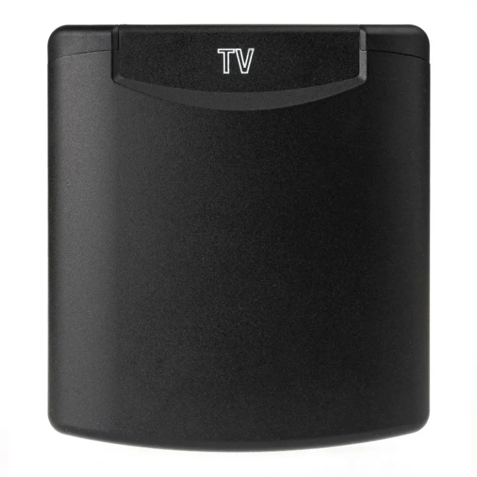 Online ABL 12V en TV wanduitvoerdoos zwart