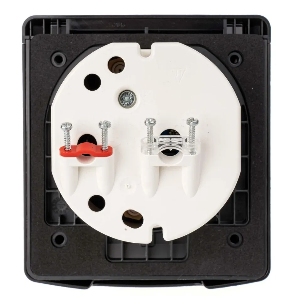 Online ABL 12V en TV wanduitvoerdoos zwart