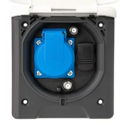 ABL 12V en TV wanduitvoerdoos wit