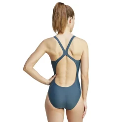 Clearance adidas 3 Bar Logo badpak dames arctic night lucid lime