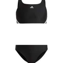 Discount adidas 3 Stripes bikini junior black white