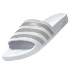 Clearance adidas Adilette Aqua slippers cloud white platinum metallic