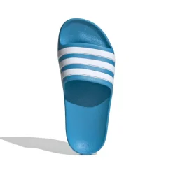 New adidas Adilette Aqua slippers junior solar blue cloud white