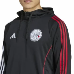Hot adidas Ajax Tiro 24 hoodie heren black white bold red