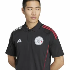 Sale adidas Ajax Tiro 25 polo heren black white bold red