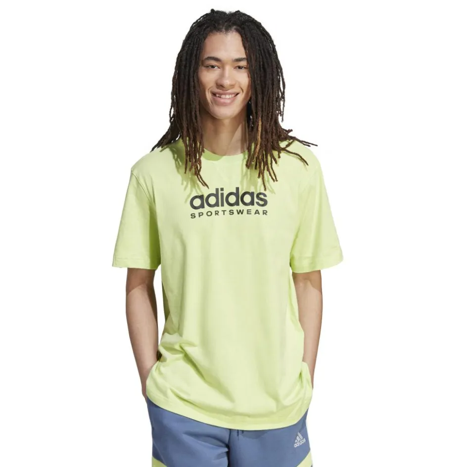 Online adidas ALL SZN Graphic shirt heren pulse lime