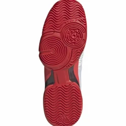 Clearance adidas Barricade tennisschoenen junior cloud white core black lucid red