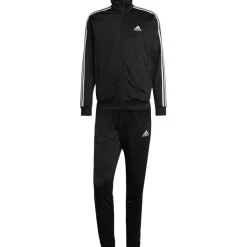 Outlet adidas Basic 3-Stripes Tricot trainingspak heren black