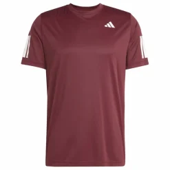 Hot adidas Club 3-stripes tennisshirt heren shadow red