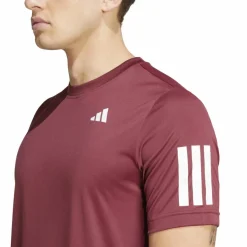 Hot adidas Club 3-stripes tennisshirt heren shadow red