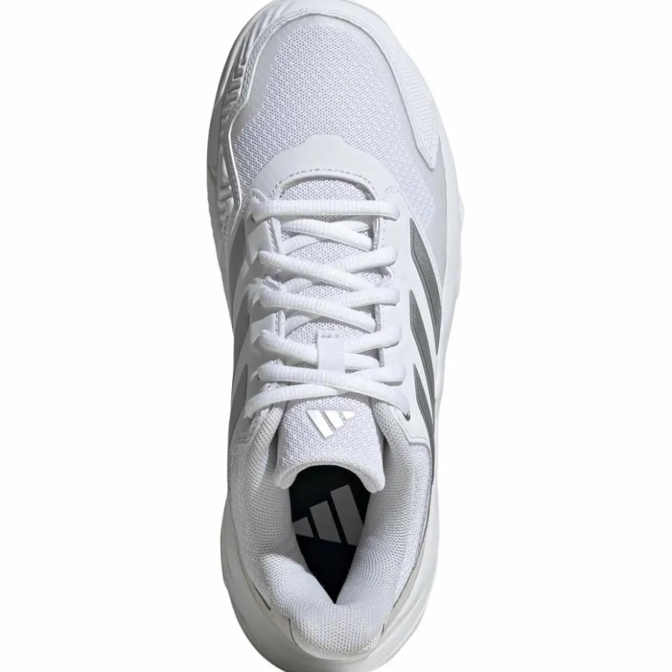 adidas Courtjam Control 3 Clay tennisschoenen dames cloud white silver metallic grey one