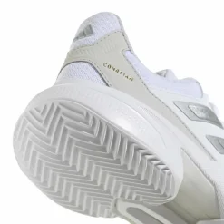 adidas Courtjam Control 3 Clay tennisschoenen dames cloud white silver metallic grey one