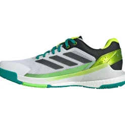 Outlet adidas Crazyquick Boost padelschoenen heren cloud white core black lime burst