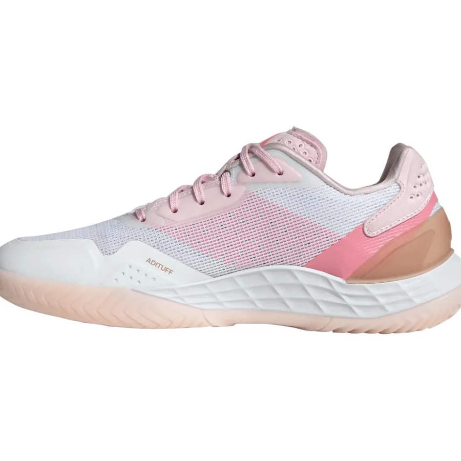 adidas Defiant Speed 2 padelschoenen dames white pink