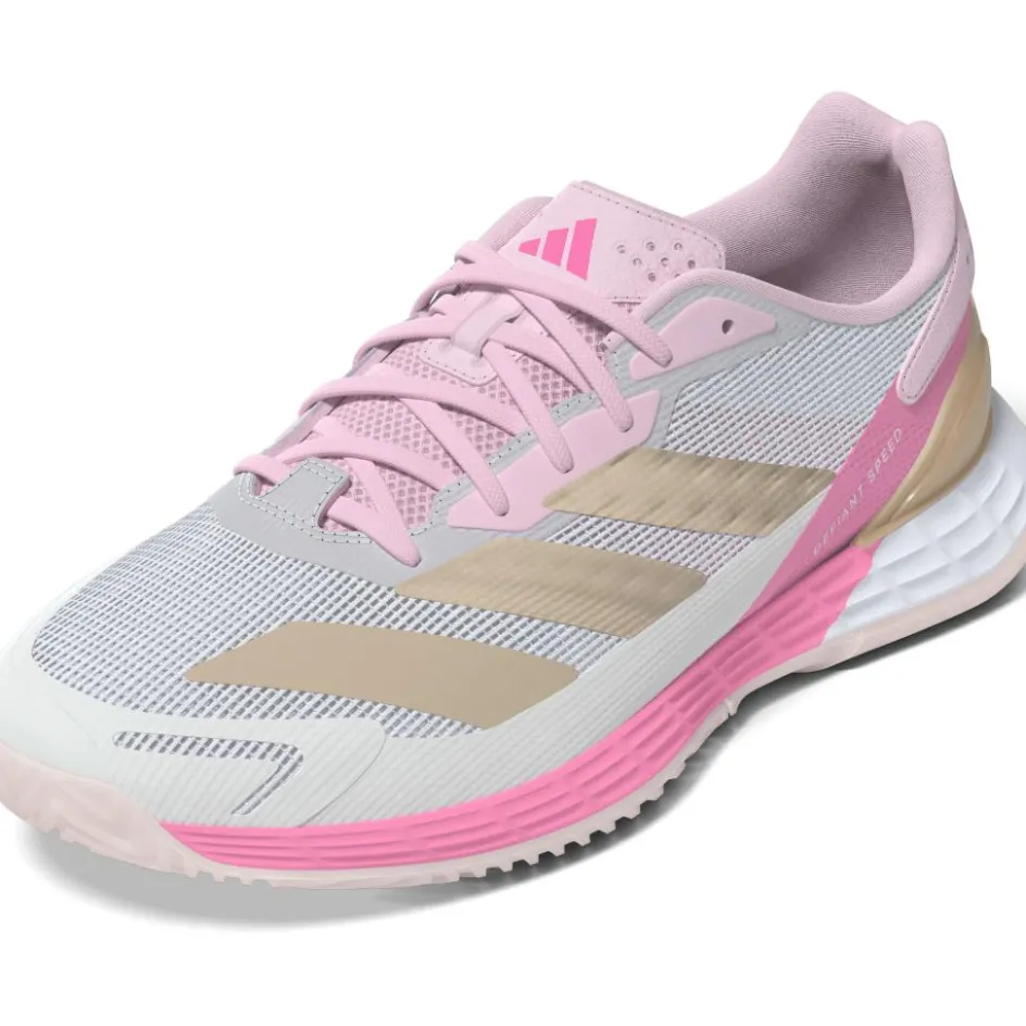 adidas Defiant Speed 2 padelschoenen dames white pink