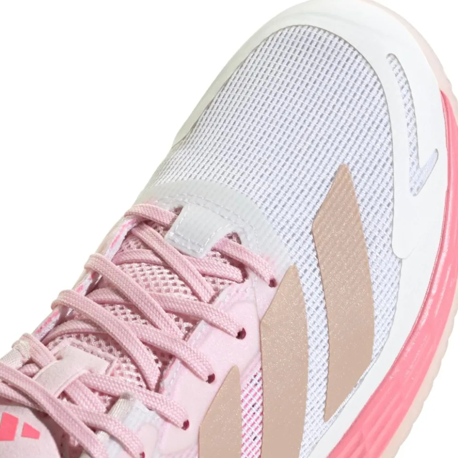 adidas Defiant Speed 2 padelschoenen dames white pink