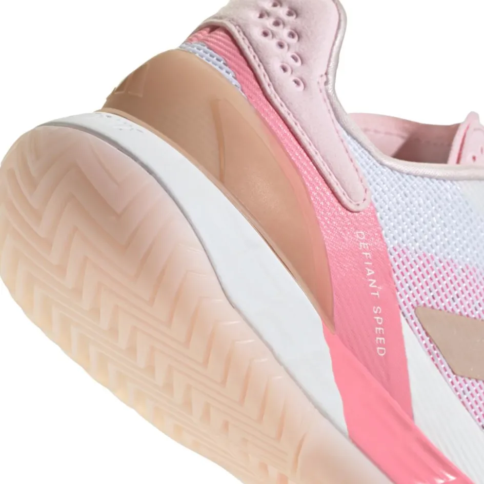 adidas Defiant Speed 2 padelschoenen dames white pink