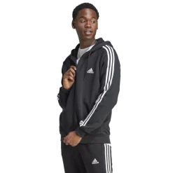 Discount adidas Essential Fleece 3-Stripes vest heren black