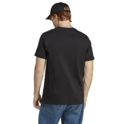 adidas Essential Single Jersey 3-Stripes shirt heren black white