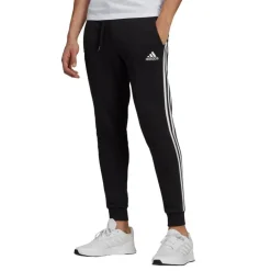 adidas Essentials Fleece 3-Stripes joggingbroek heren black