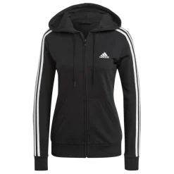 Discount adidas Essentials French Terry 3-Stripes trainingsjack dames black