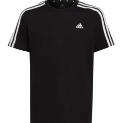 Best adidas Essentials 3-Stripes shirt junior black white