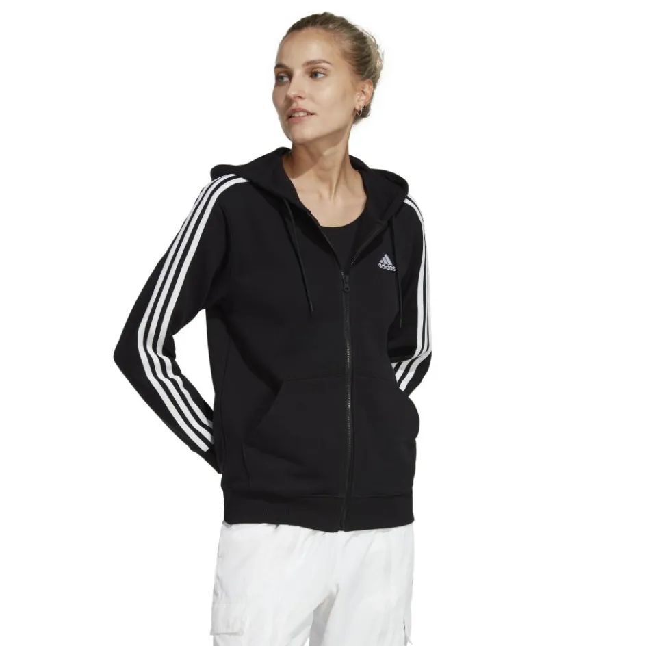 adidas Essentials 3-Stripes French Terry vest dames black white