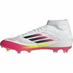 adidas F50 League FG MG Mid voetbalschoenen heren cloud white core black solar yellow