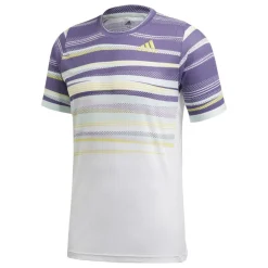 adidas Freelift Heat Ready tennisshirt heren white shock  yellow