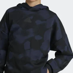 Sale adidas Future Icons Camo Printed hoodie junior legend ink black