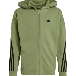 New adidas Future Icons 3-Stripes trainingsjack junior tent green black