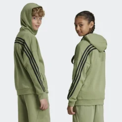 New adidas Future Icons 3-Stripes trainingsjack junior tent green black
