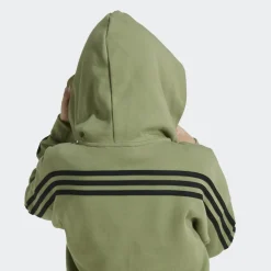 New adidas Future Icons 3-Stripes trainingsjack junior tent green black
