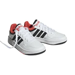 adidas Hoops 3.0 schoenen junior cloud white core black bright red