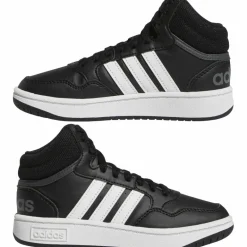 adidas Hoops Mid 3.0 GW0402 schoenen junior black white grey