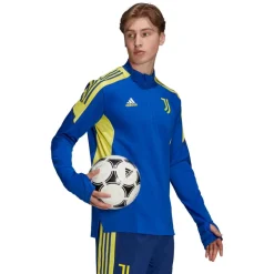 Discount adidas Juventus trainingsshirt heren bold blue
