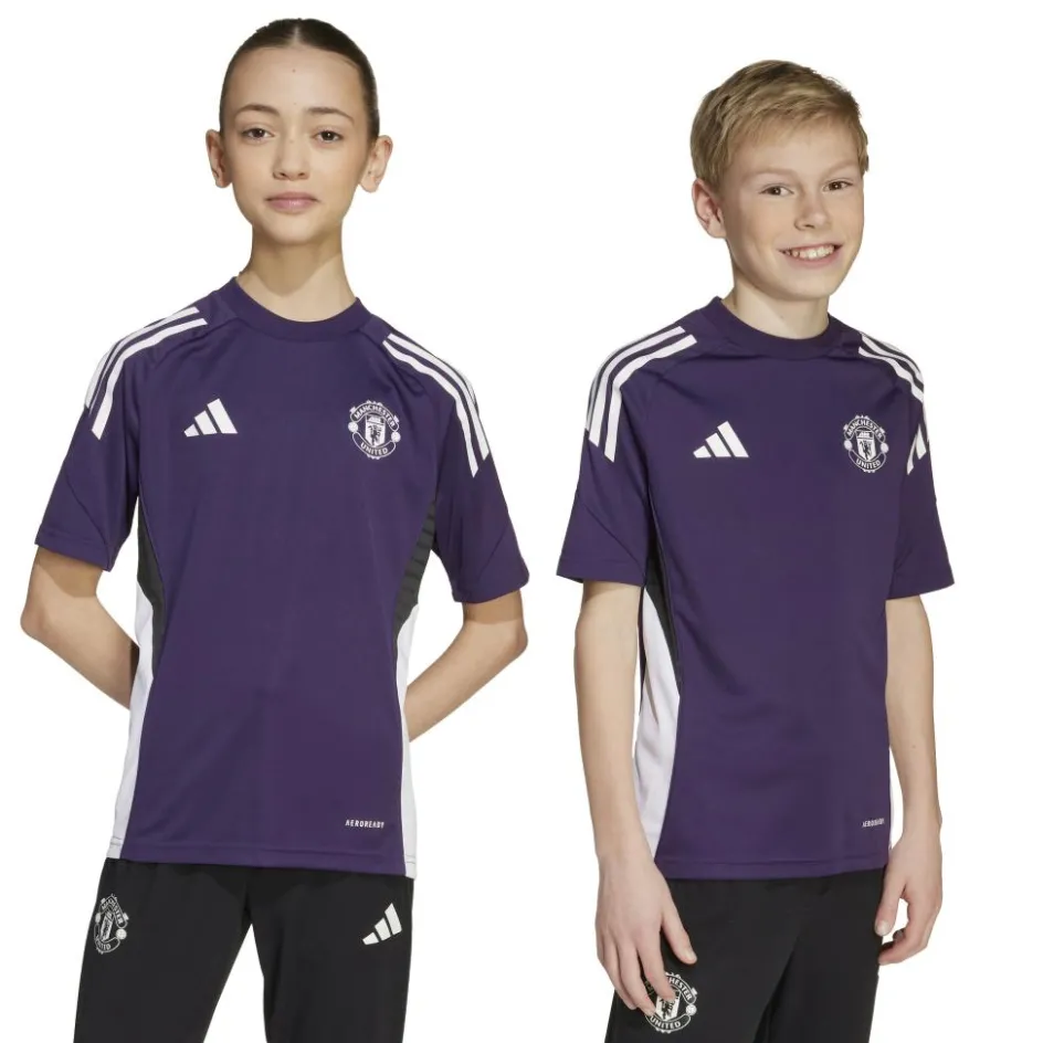 Hot adidas Manchester United voetbalshirt junior aurora plum