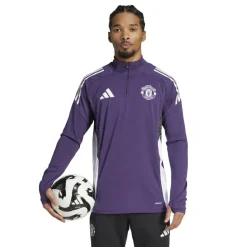 New adidas Manchester United Tiro 25 Competition trainingsshirt heren aurora plum