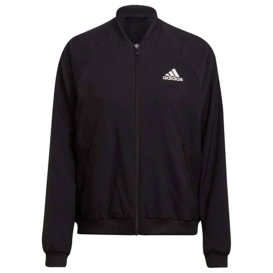 Outlet adidas Melbourne trainingsjack dames black white