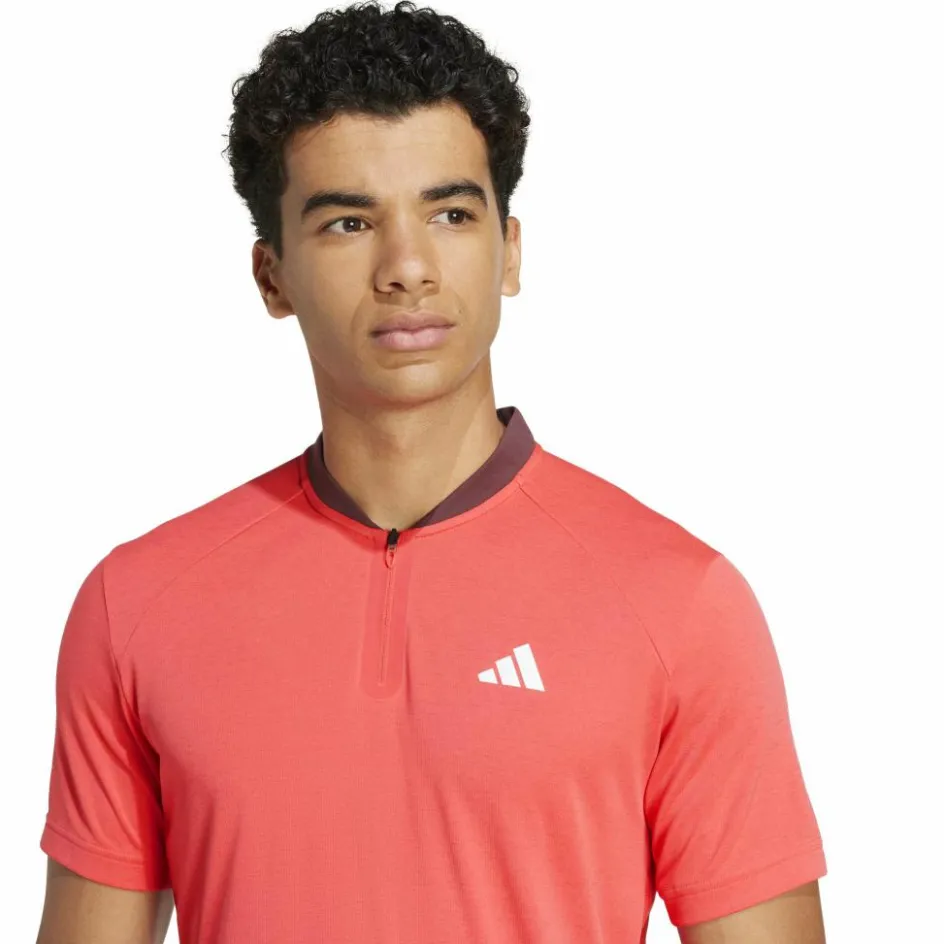 Discount adidas Pro FreeLift tennispolo heren semi lucid red