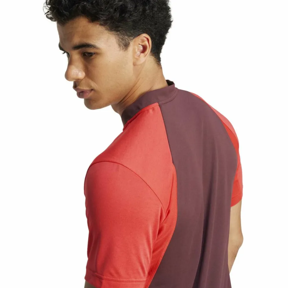 Discount adidas Pro FreeLift tennispolo heren semi lucid red