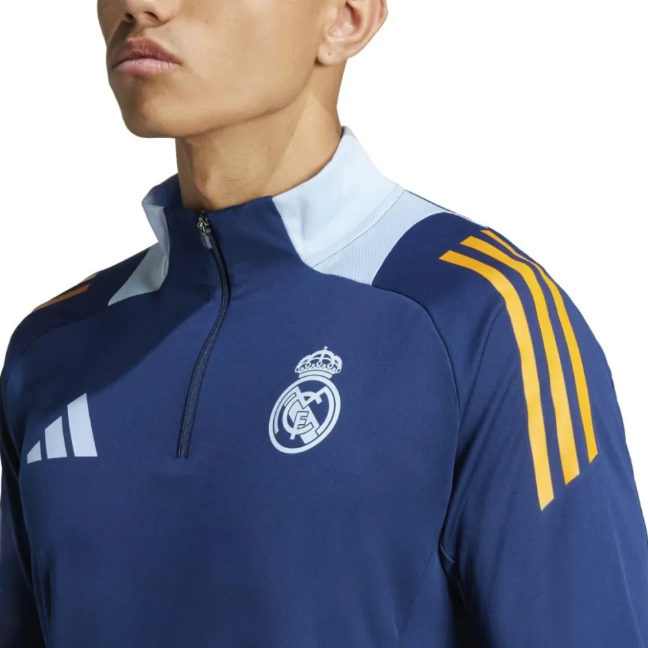 Discount adidas Real Madrid trainingsshirt heren team navy blue crew orange glow blue
