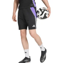 adidas Tiro 24 voetbalbroekje heren black purple rush