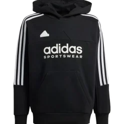 adidas Tiro fleece hoodie junior black white