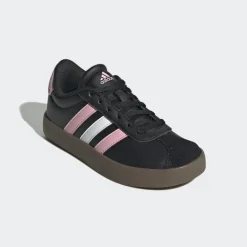 adidas VL Court 3.0 schoenen junior core black true pink white