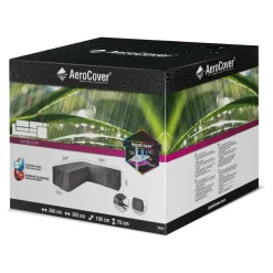 Aerocover Loungesethoes hoekset L-vorm 300 x 300 x 100 x 70  antraciet
