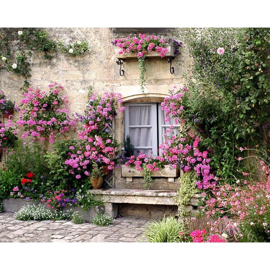 Discount All Seasons Posters bloemenmuur 80 x 60 tuinposter